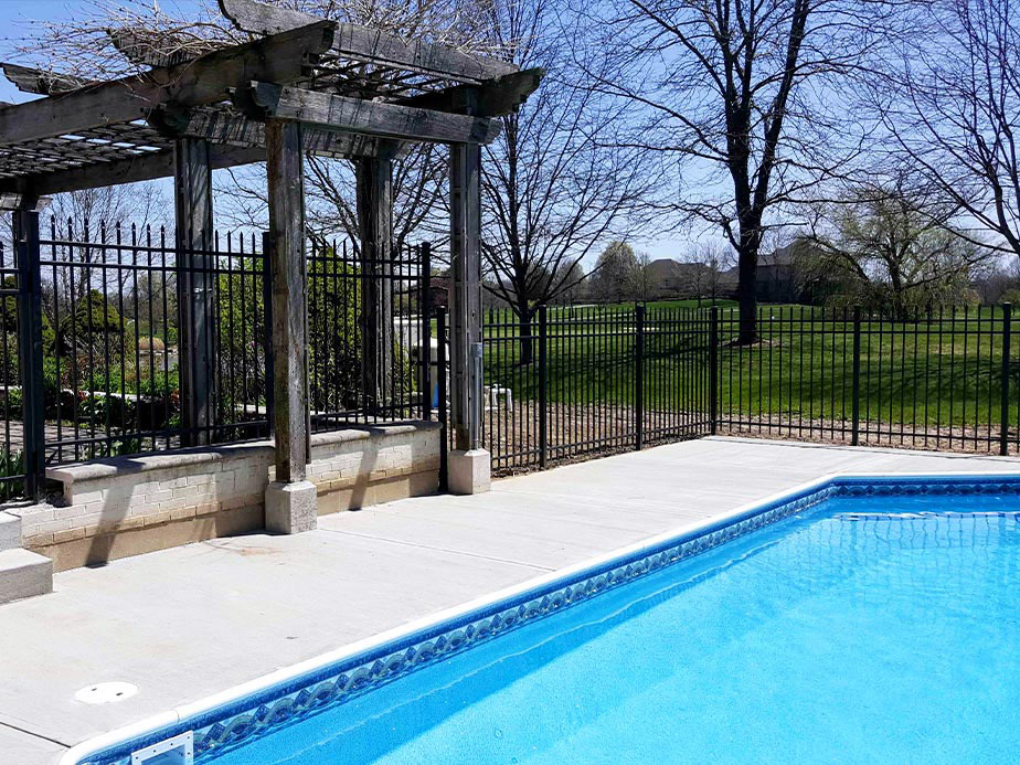 Pool Fence Example in Miami Township Ohio