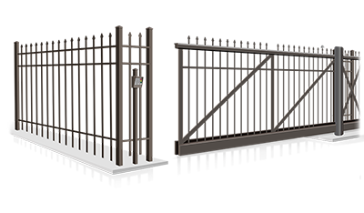Commercial V-track slide gate installation company in  Miamisburg Ohio